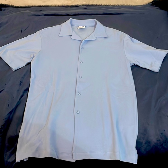 ZARA Light Blue Casual Shirt - Picture 1 of 2
